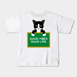 Advice Cat - Good Vibes Good Life Kids T-Shirt